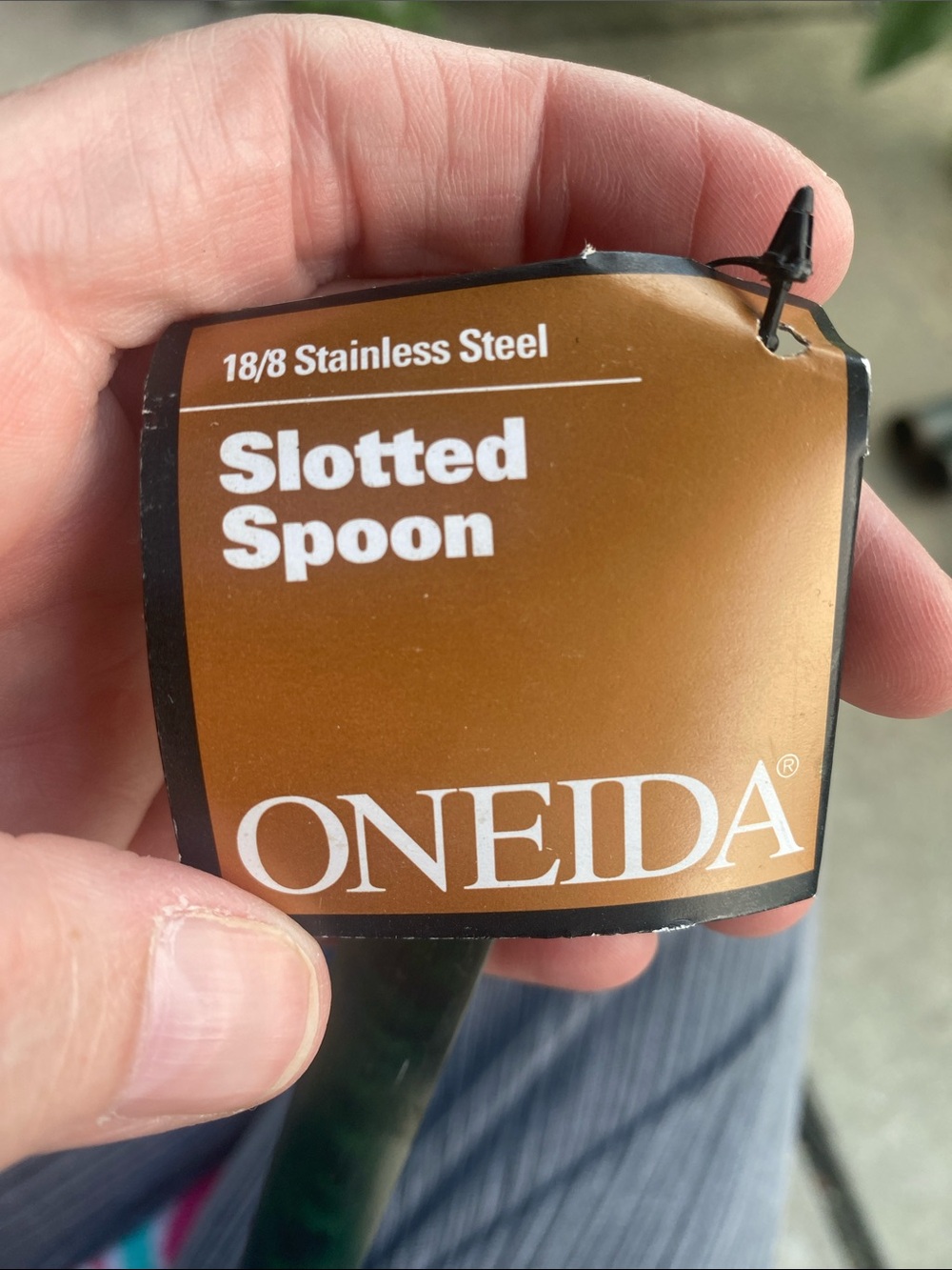 Oneida Stainless Steel Slotted Serving Spoon - Silver NEW